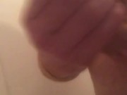 Long cock in shower 