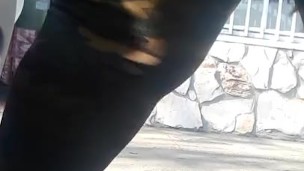 SSBBW Squats To Fart In Public 