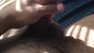 Jerking off after being horny all day