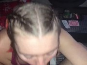 POV close up facial onto green eyed babe! 10/16