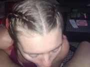 POV close up facial onto green eyed babe! 2/16