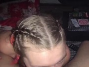 POV close up facial onto green eyed babe! 3/16