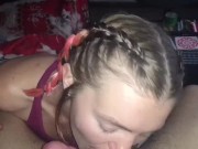 POV close up facial onto green eyed babe! 4/16