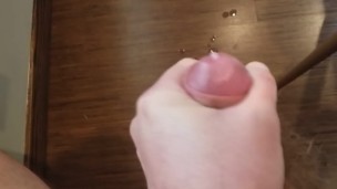 Wanking and Shooting Huge Load Across the Floor