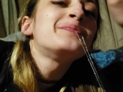 Sexy girl worships hard cock 11/16