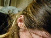 Sexy girl worships hard cock 6/16