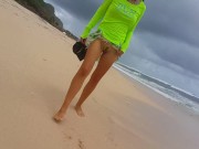 PEE in Storm n Wind # Rainy weather at Ocean shore