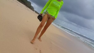 PEE in Storm n Wind # Rainy weather at Ocean shore