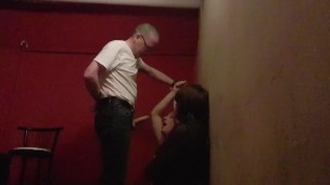 Mike Throat Fucking Tgirls Gigi and Lisa Against the Wall