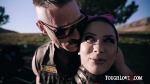 TOUGHLOVEX Big tit beauty Katrina Jade fucked outdoors