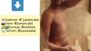 Juandre nut in the shower
