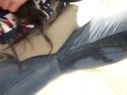 Playtime At The Urinal: Standing Piss Through My Fly Like A Man 12/16