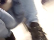 Playtime At The Urinal: Standing Piss Through My Fly Like A Man 14/16