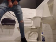 Playtime At The Urinal: Standing Piss Through My Fly Like A Man 4/16