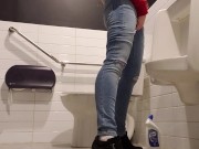 Playtime At The Urinal: Standing Piss Through My Fly Like A Man 6/16