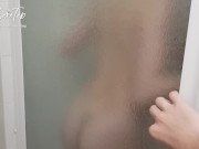 My step-sister invites me to join her under the shower, I cum on her ass 2/16