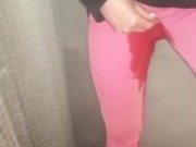Wetting my Pink Jeans - Omorashi