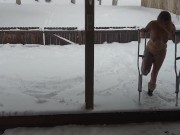 Shibari in the snow!