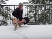 Attempting To Write My Name In The Snow With My Piss 7/16