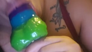 Bbw cant get enough of candy cock