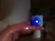 Bath with toy when husband away 