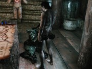 天际 兽人女英雄跟养子的性爱游戏 3/16