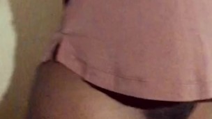 POV Strip tease with a big booty twerk 