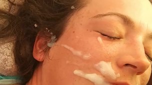 Facial in tent at music festival Gem and Jam