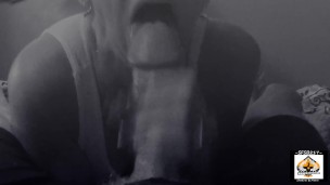 Granny Blowjob Shows Cum From Big Cock