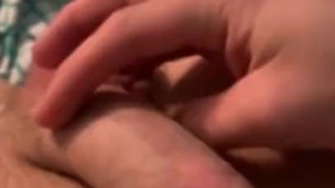 Twink plays with beautiful cum cock 