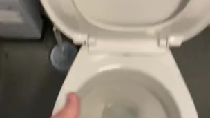 Back at it again in my work toilets with big cumshot 