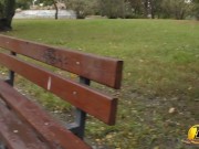Public masturbate Katerina Hartlova City Park in pantyhose 7/16