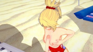 Fate/Grand Order — Mordred gets fucked on the beach(3D HENTAI)