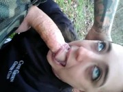 Mountain side spitty drool facefuck 