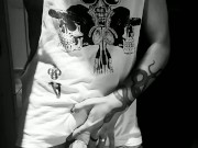 showing huge veiny cock 4/16