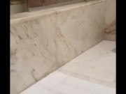 MY GIRLFRIEND 23 YEAR OLD FINGERING HER PUSSY IN BATH - SPYING HER 1/16