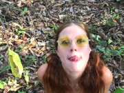 Naughty shows tits in the public places and asks try boyfriend's pee 16/16