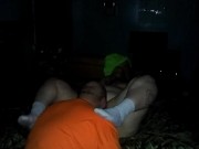 BBW pussy orgasms and makes stepbrother nut inside 8/16