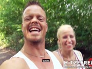 Random Dude Bodo BANGS Milf Slut Jana Schwarz in Park hitzefrei.dating 5/16