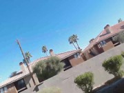 Outdoor Vegas Masturbation
