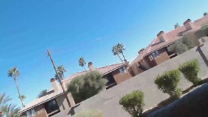 Outdoor Vegas Masturbation