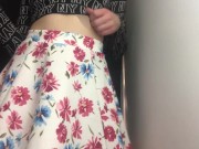 Beauty changes clothes in the dressing room. 3/16