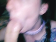 Hot Seductive pigtailed Mrs.wicked sloppy deepthroat ORAL CUM IN MOUTH 4/16