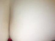 wet DP riding dildo with buttplug 3/16