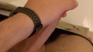 Cumming all over a pair of SOLD briefs