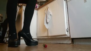 Giant Platform Heels Strawberry Crush