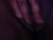 Moaning while I squirt in the shower.