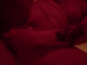 Full length from behind fucked by vibrator 