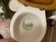 Playing around in the toilets 