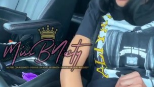 MissBNasty BIG SQUIRT IN PARKING LOT